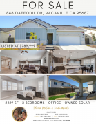 848 Daffodil Drive, Vacaville, California